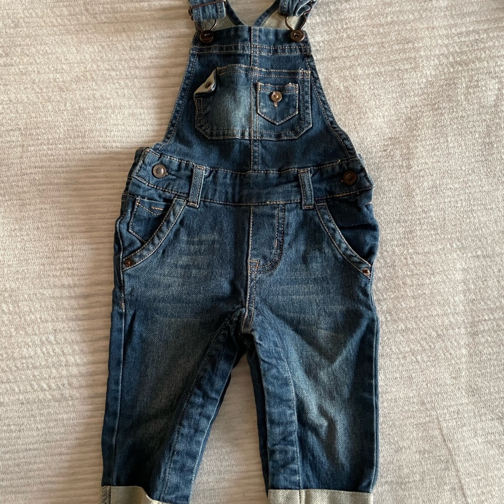 NWOT OSHKOSH Denim UNISEX Overalls BABY BOY OR GIRL